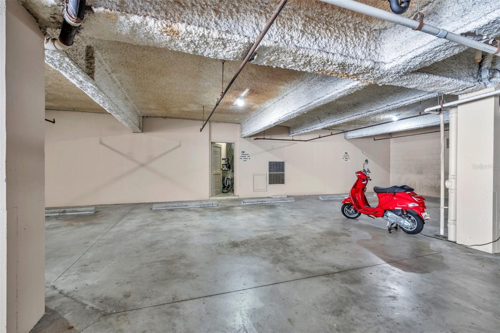 TWO PARKING SPACES AND STORAGE