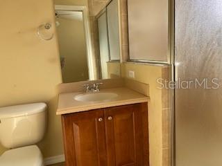 Primary Bath w/Shower, sink and toilet