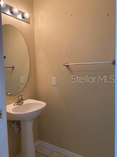 Powder room for guests on first floor