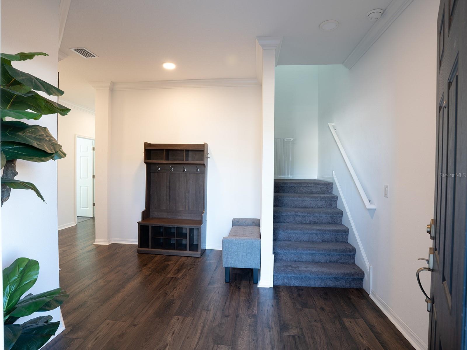 Spacious foyer entrance