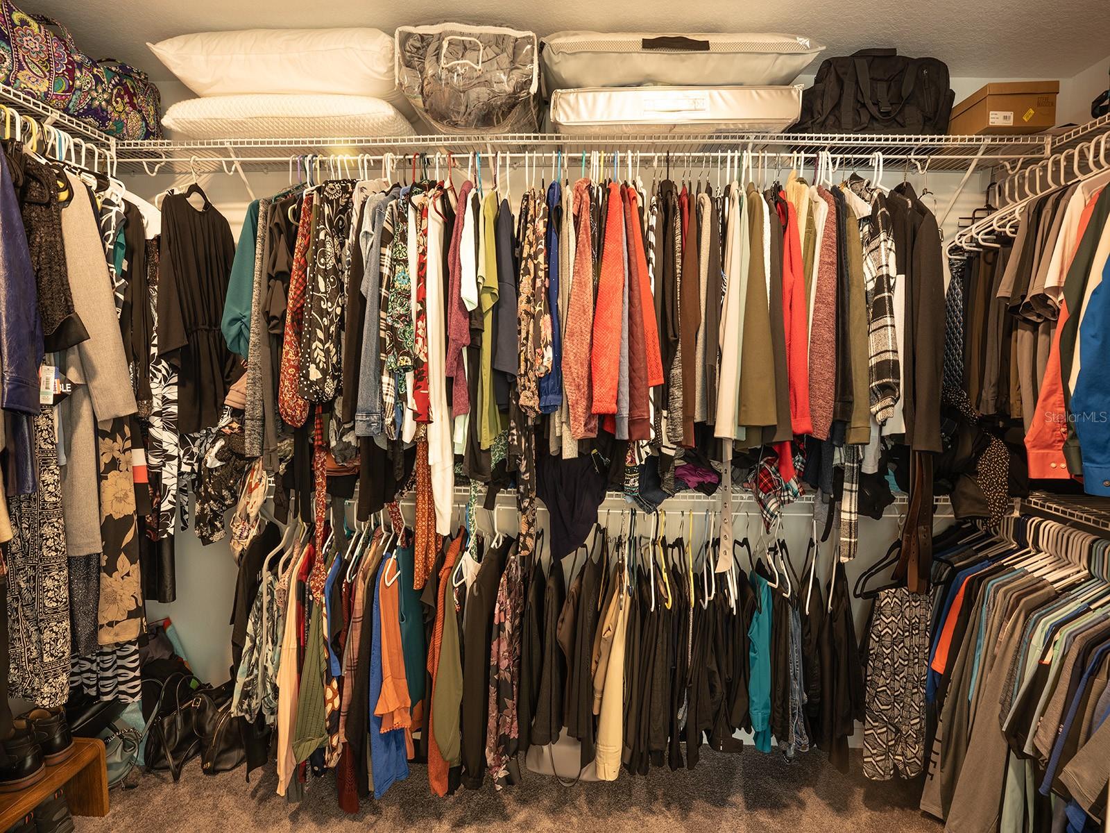 Spacious walk-in closet!