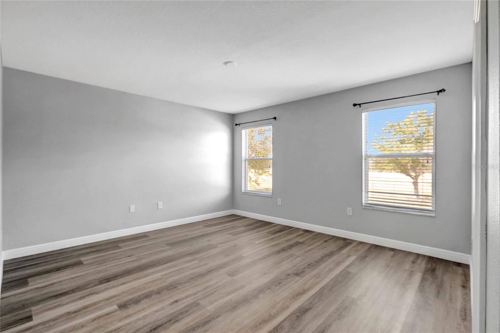 Primary bedroom not staged