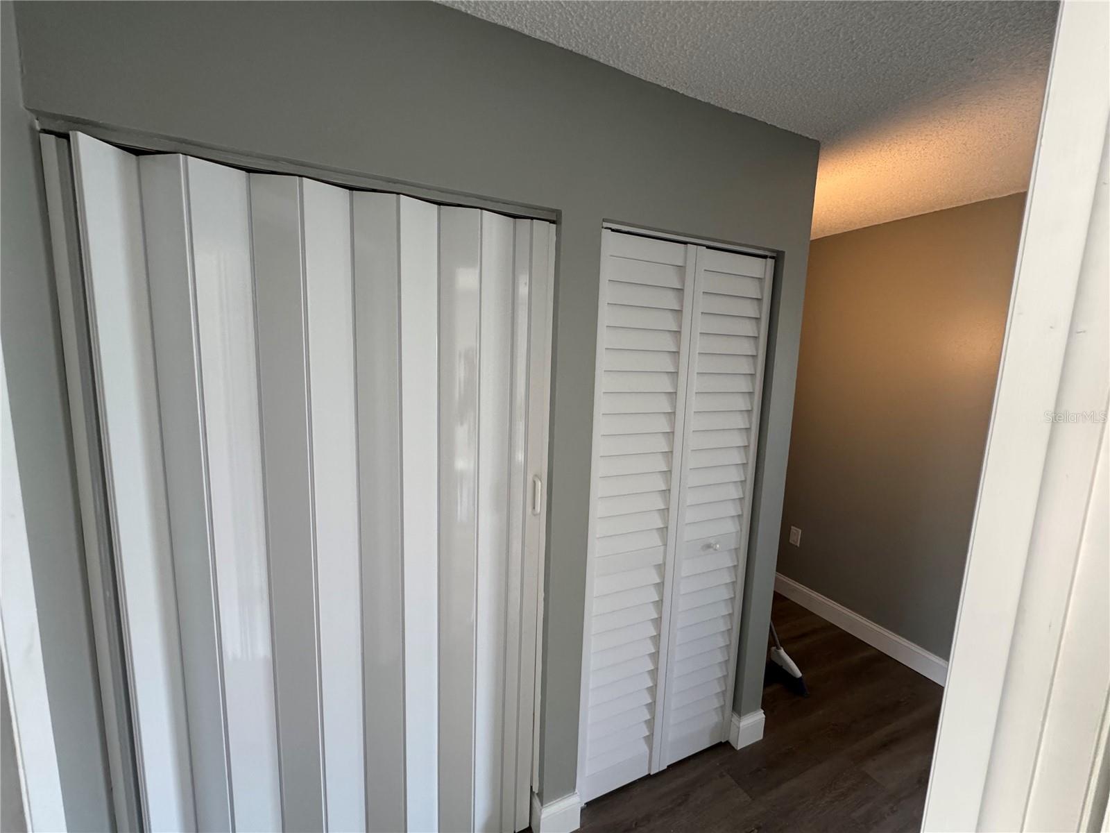 Washer and dryer closet