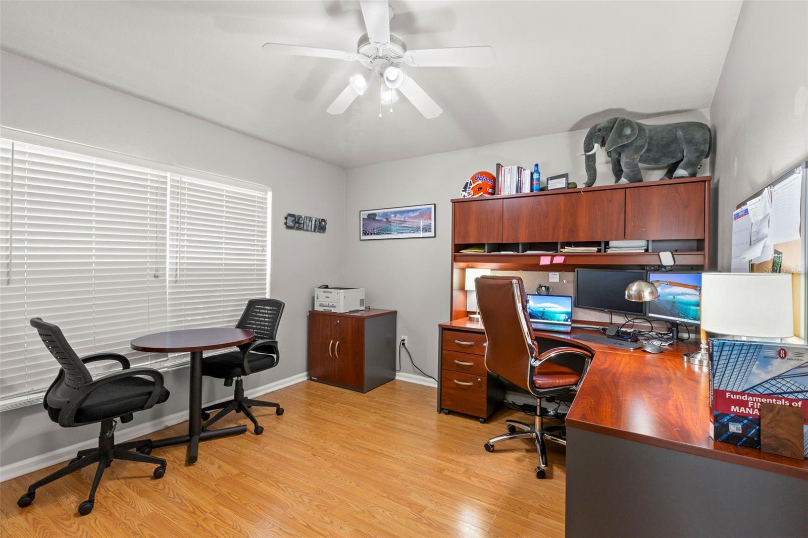 Bedroom 2 currently being utilized as an office space