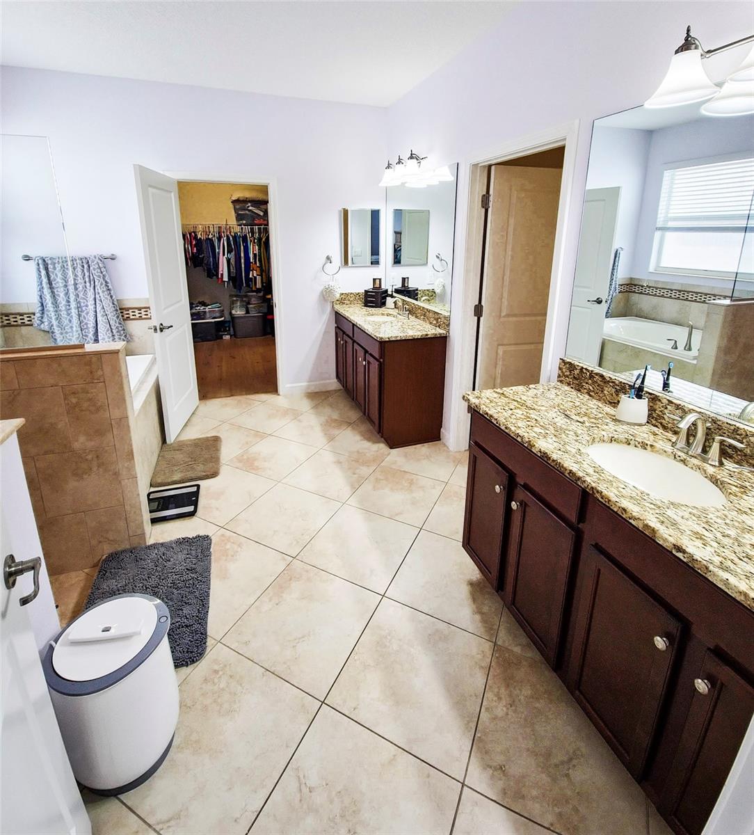 Primary Bathroom view from bedroom