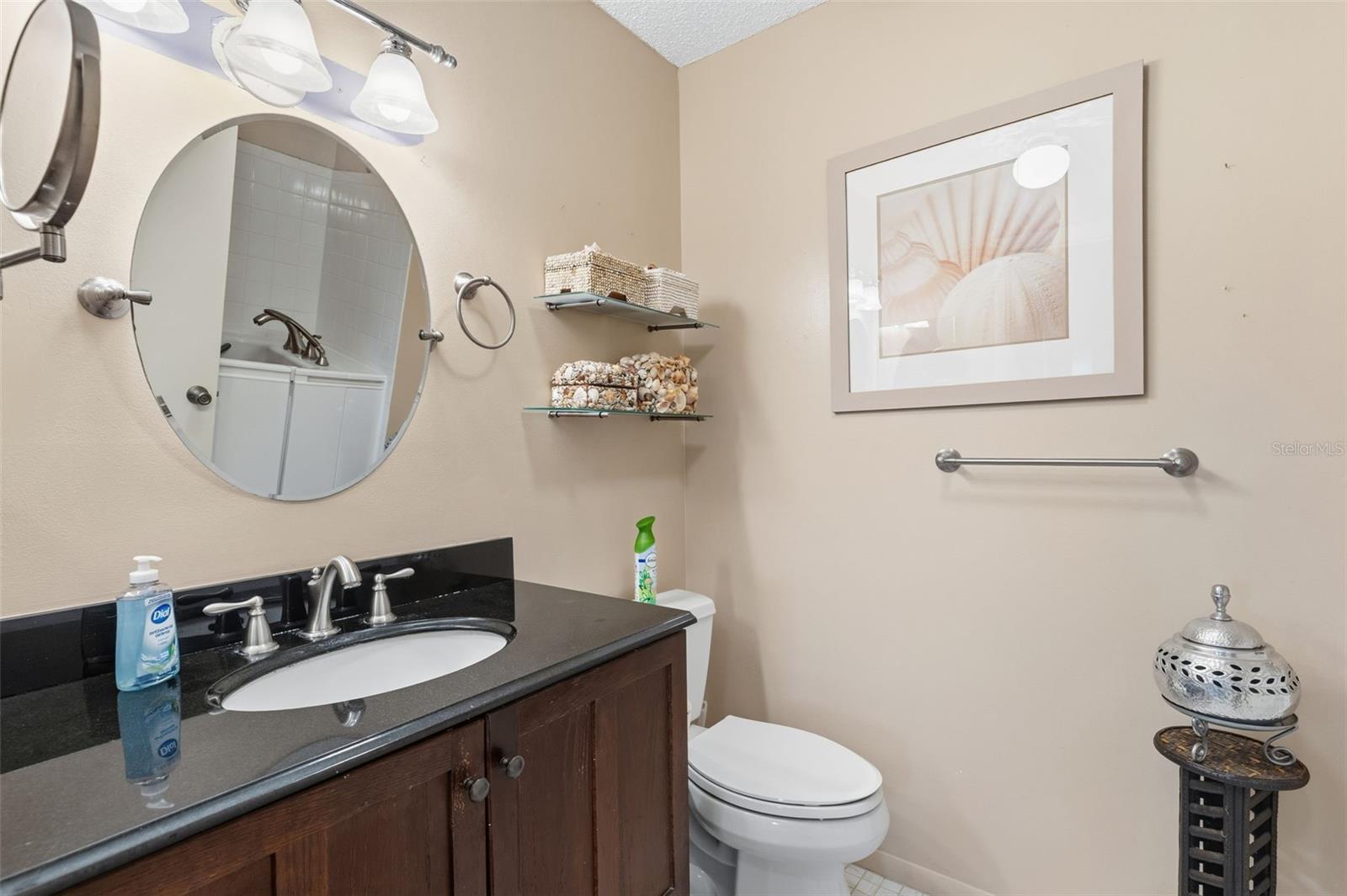 Second bathroom with accessible tub/shower combo