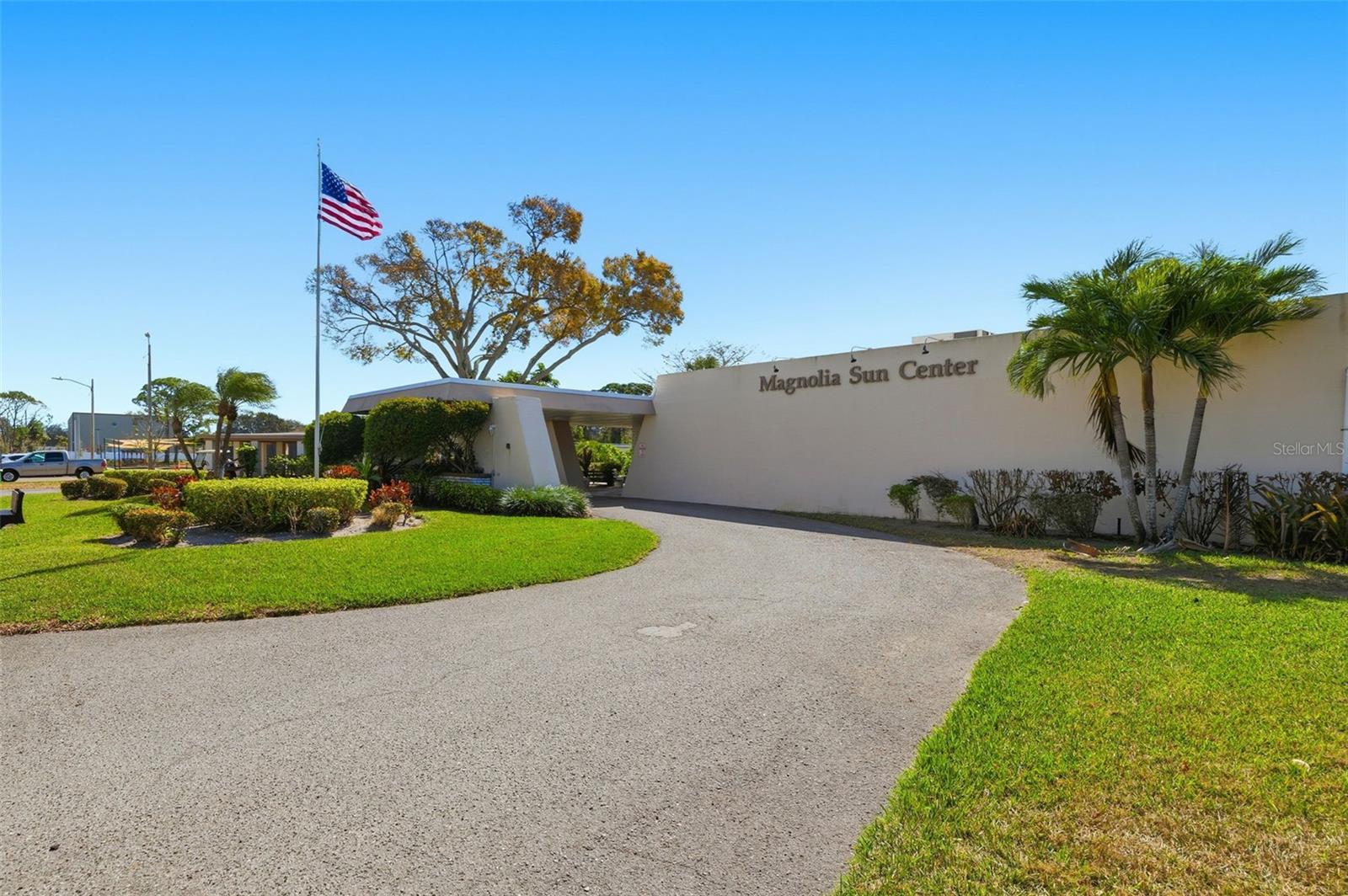 Clubhouse exterior with activity spaces