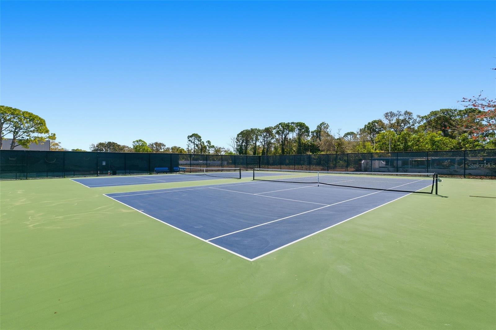Community tennis courts