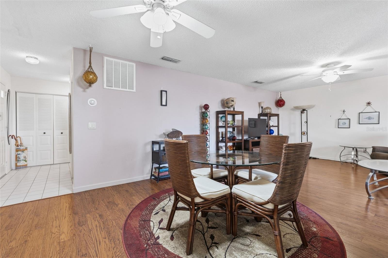 Dining area with open flow to main living space