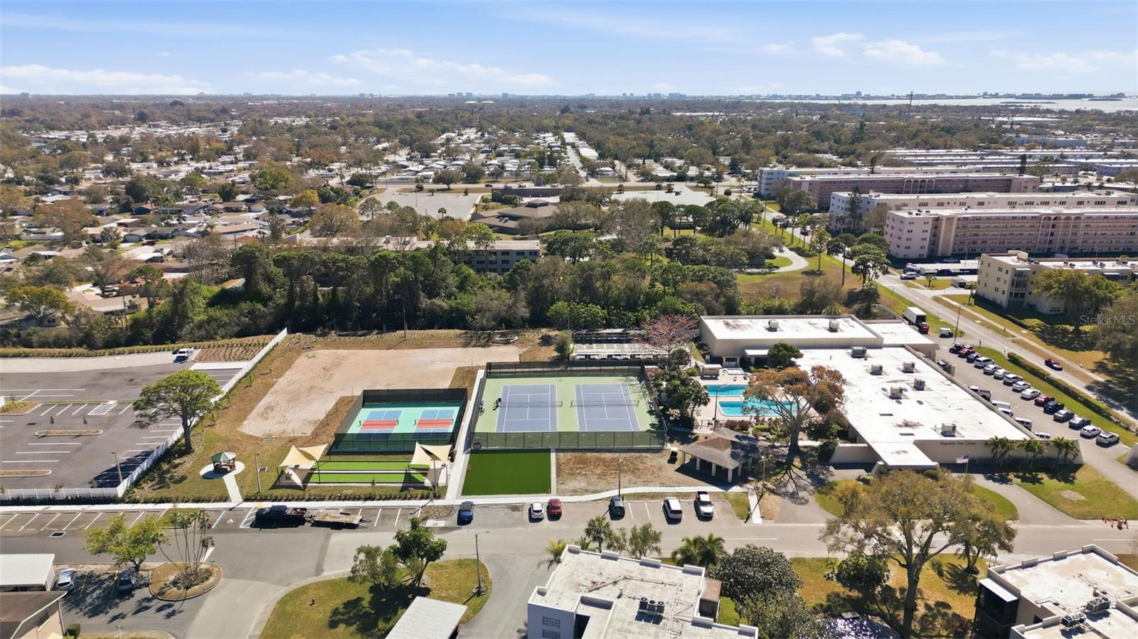 Overhead perspective of community grounds