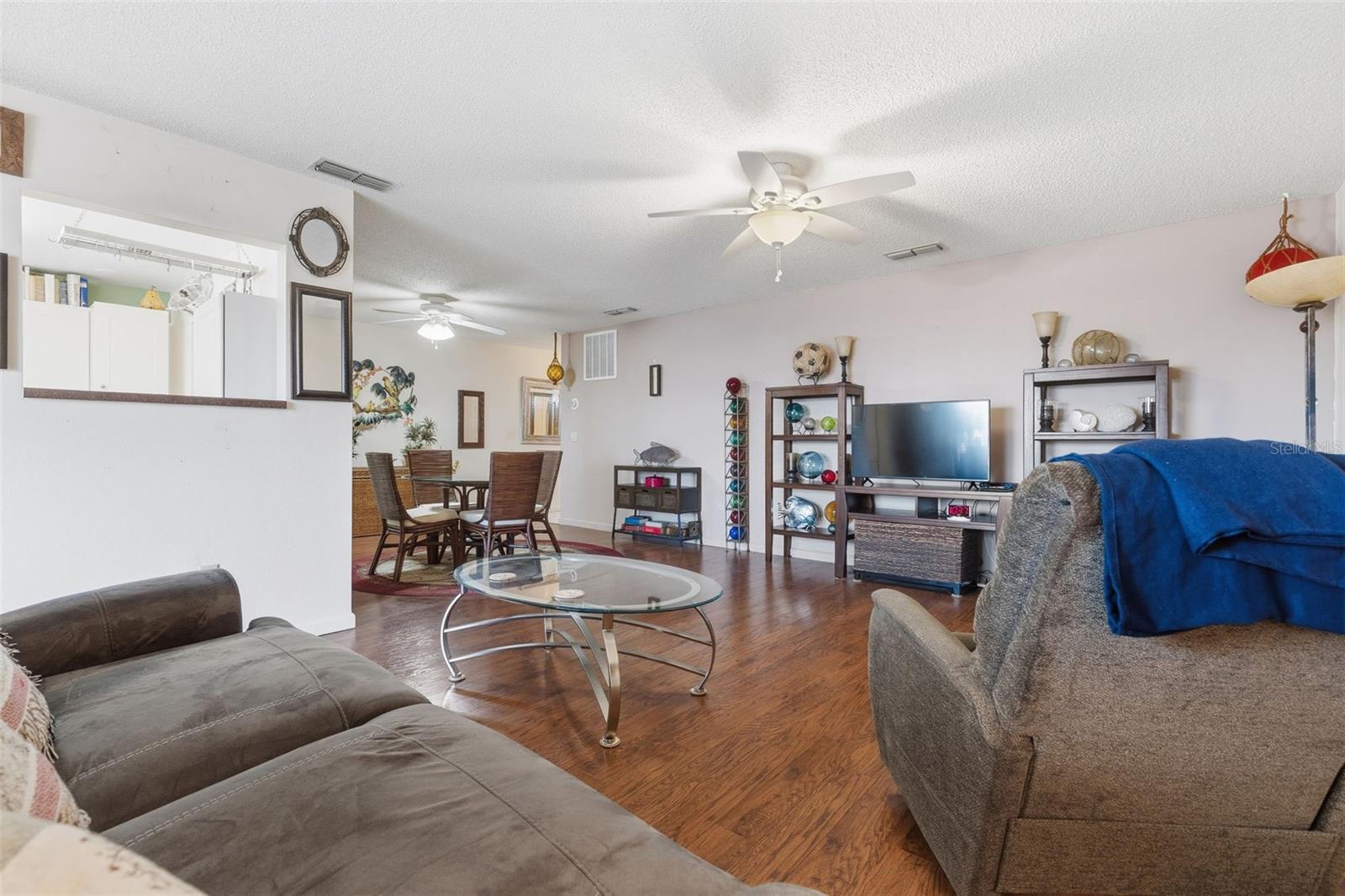 Light-filled living room interior