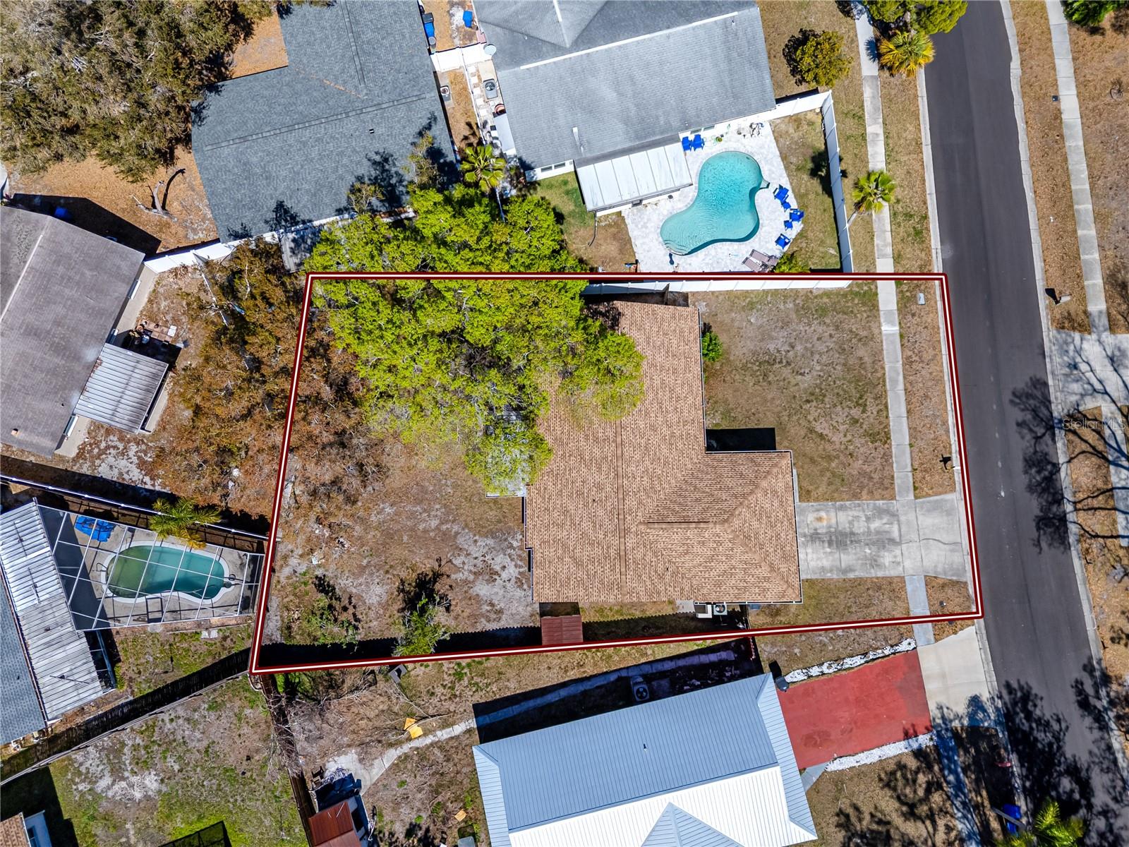Aerial View of 14012 Cascade Ln, Tampa, FL 33618