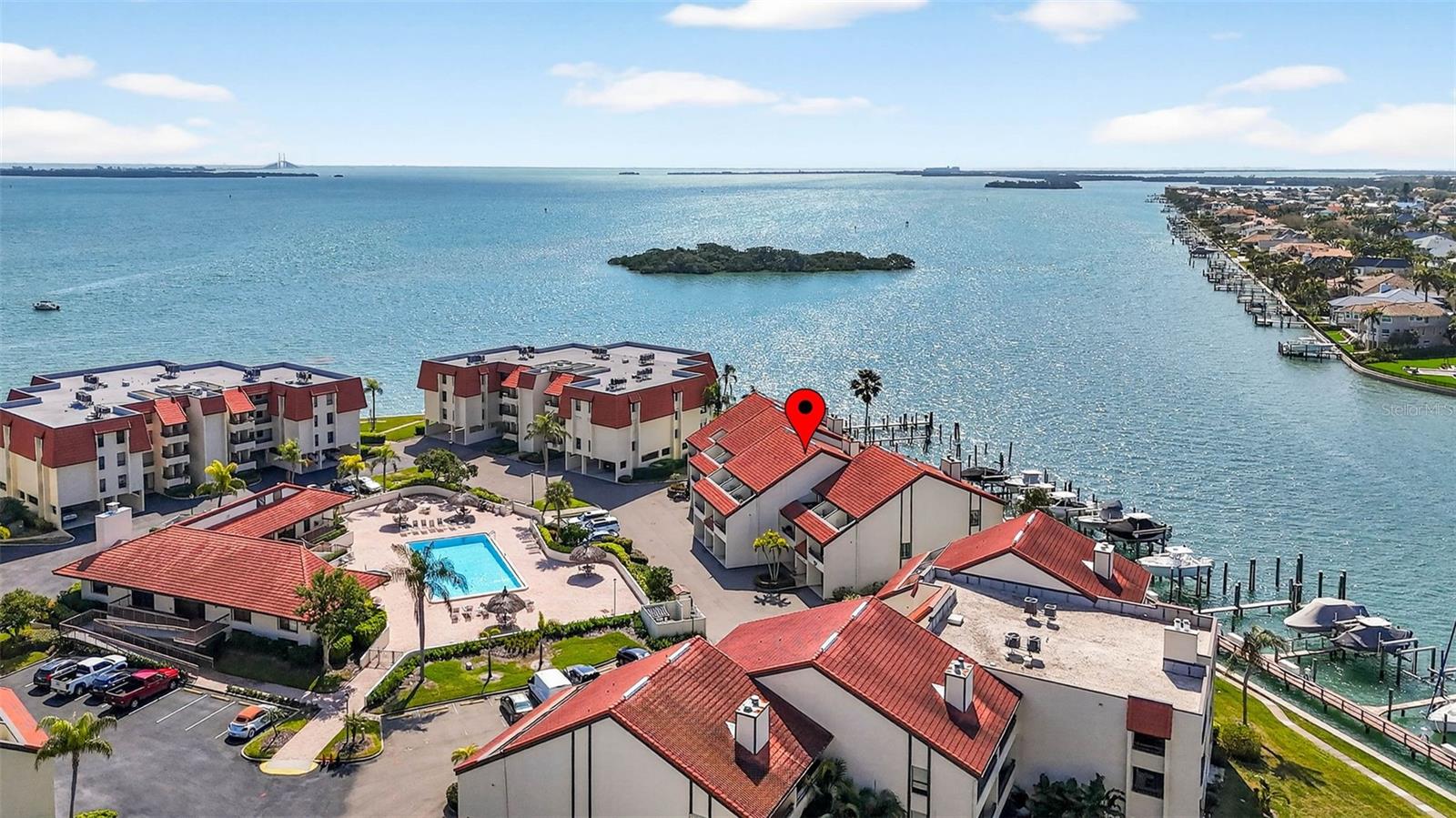 Looking South towards Sunshine skyway & Ft DeSoto