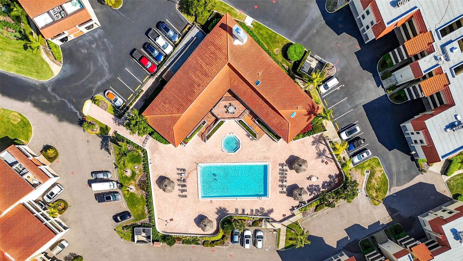 Pool across from Townhome & Clubhouse
