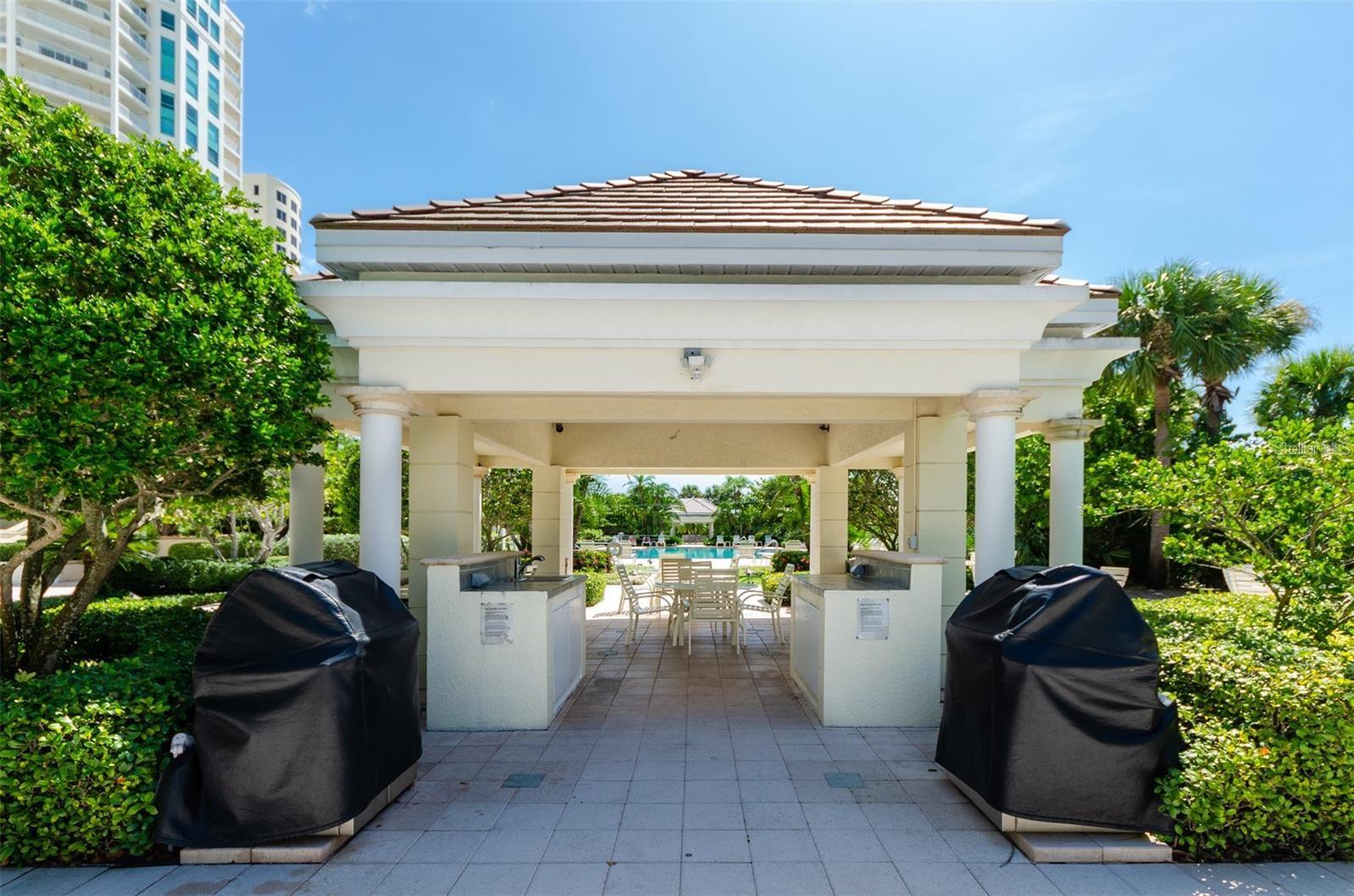 Enoy the shade while you relax under the gazebo