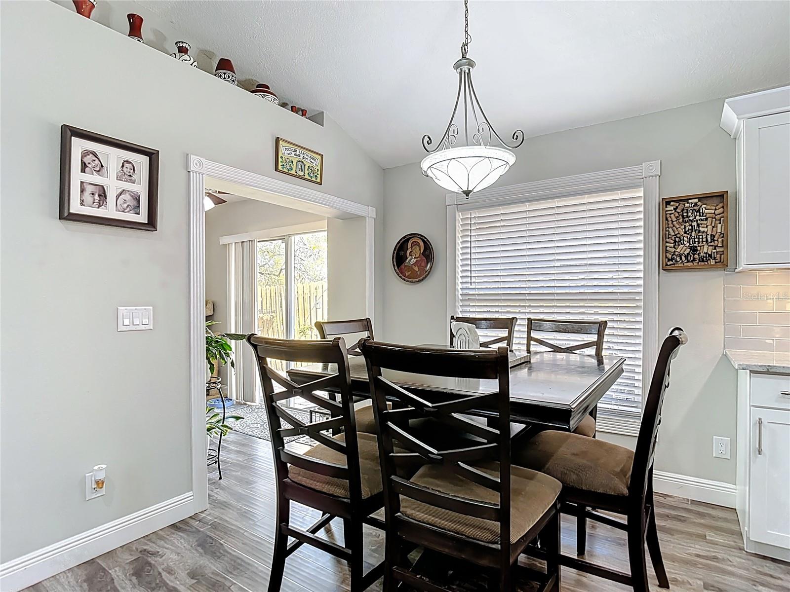 The kitchen opens seamlessly to the family room and includes a cozy breakfast nook for everyday dining.