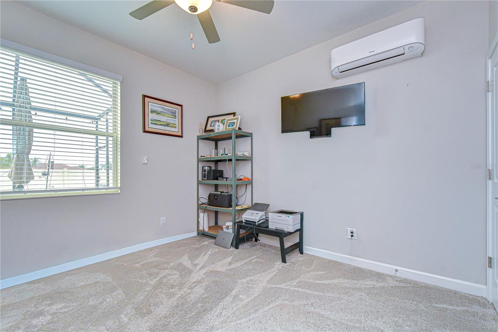 Bedroom 2 with Mini Split A/C, Lanai View