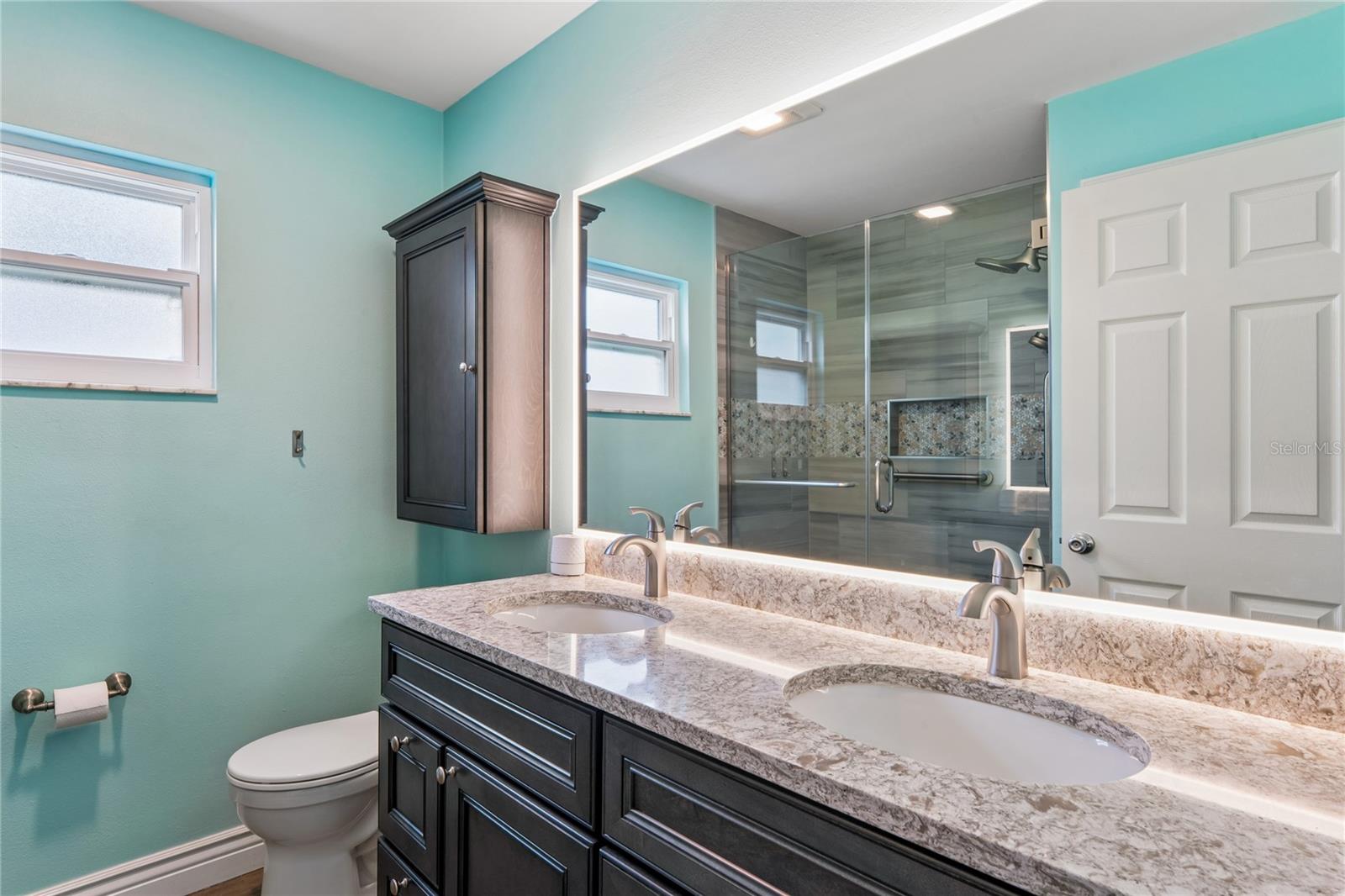 BATHROOM #2 W/LIGHTED MIRROR