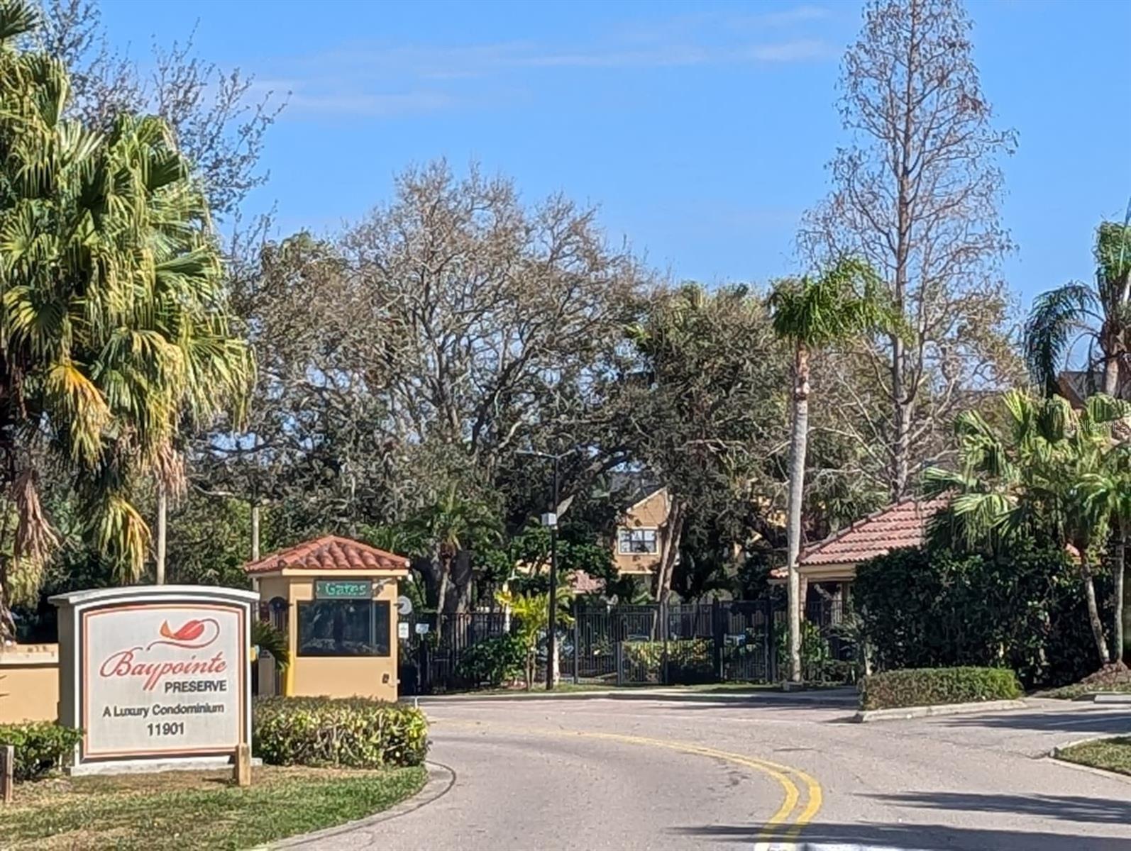Front Gates Guarded by Security Guard