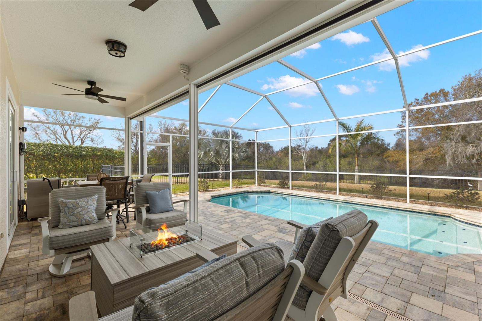 Lovely covered lanai