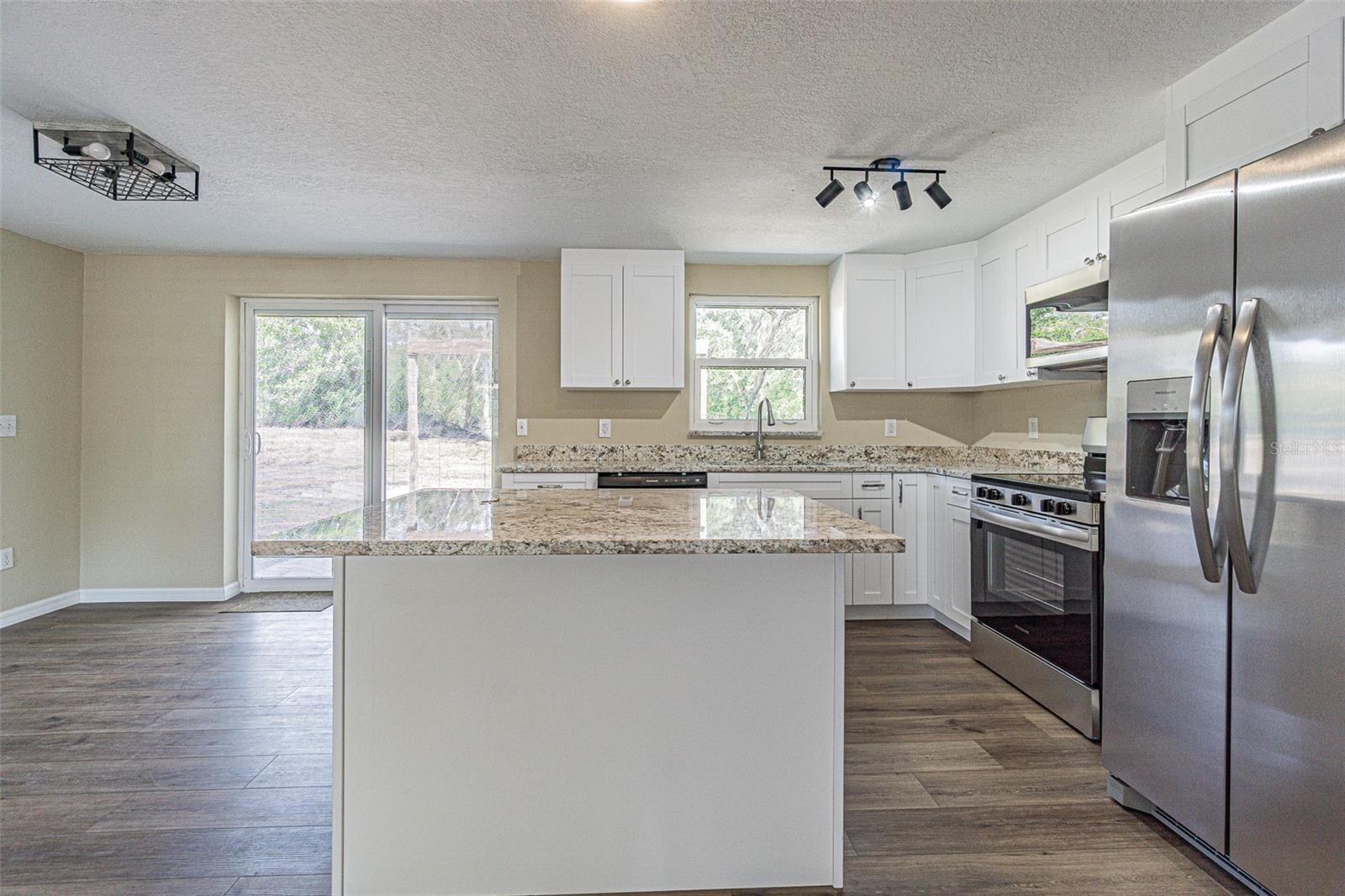 Island with stool seating