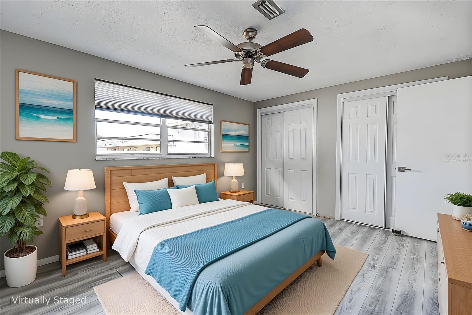 Primary Bedroom Virtually staged