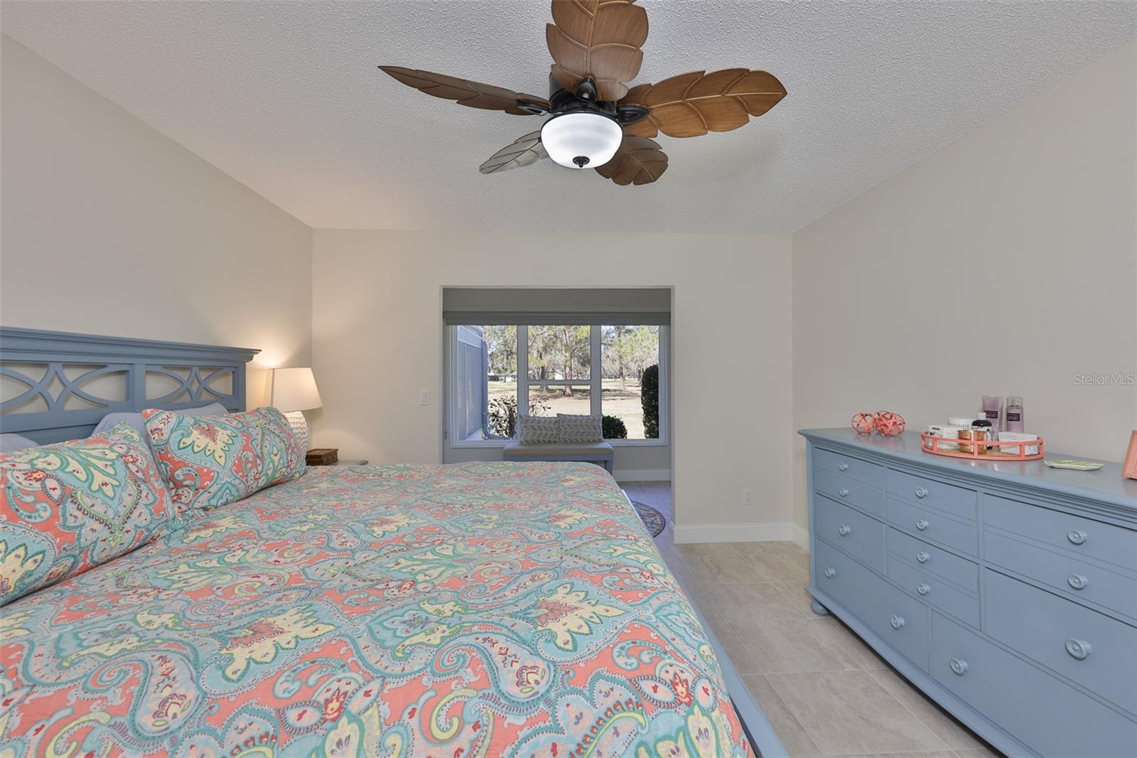 Beautiful tile flooring continues throughout the home.