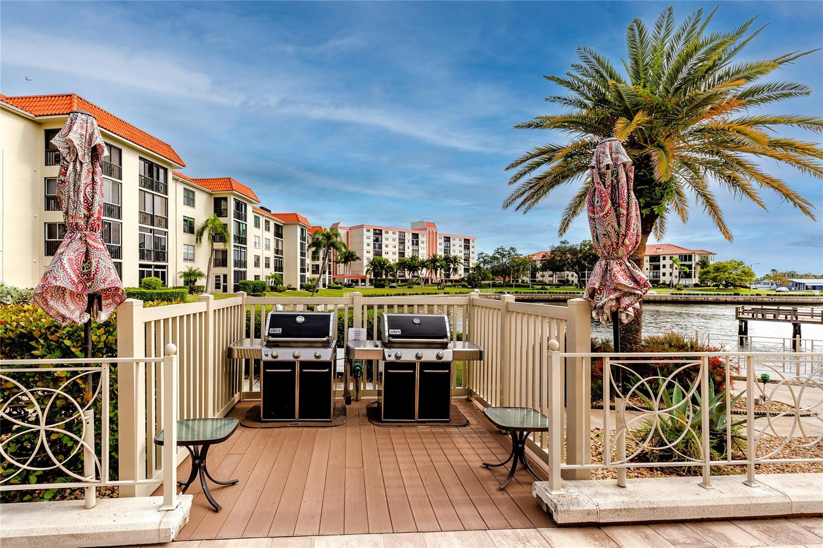 Grills at pool area on Lagoon