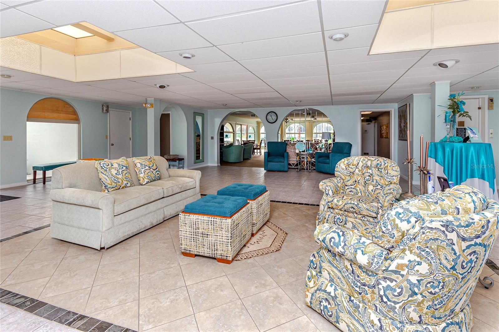 Clubhouse meeting area