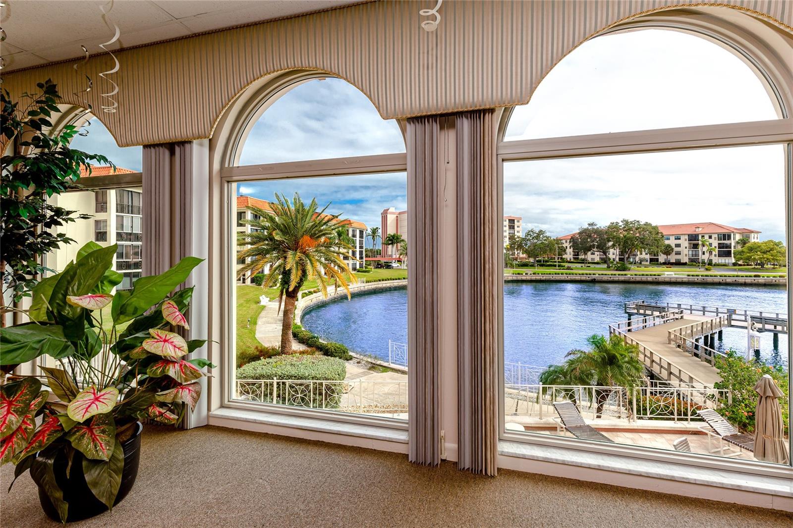 2nd floor view of lagoon from clubhouse