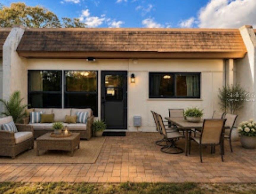 Virtually Staged Rear Elevation