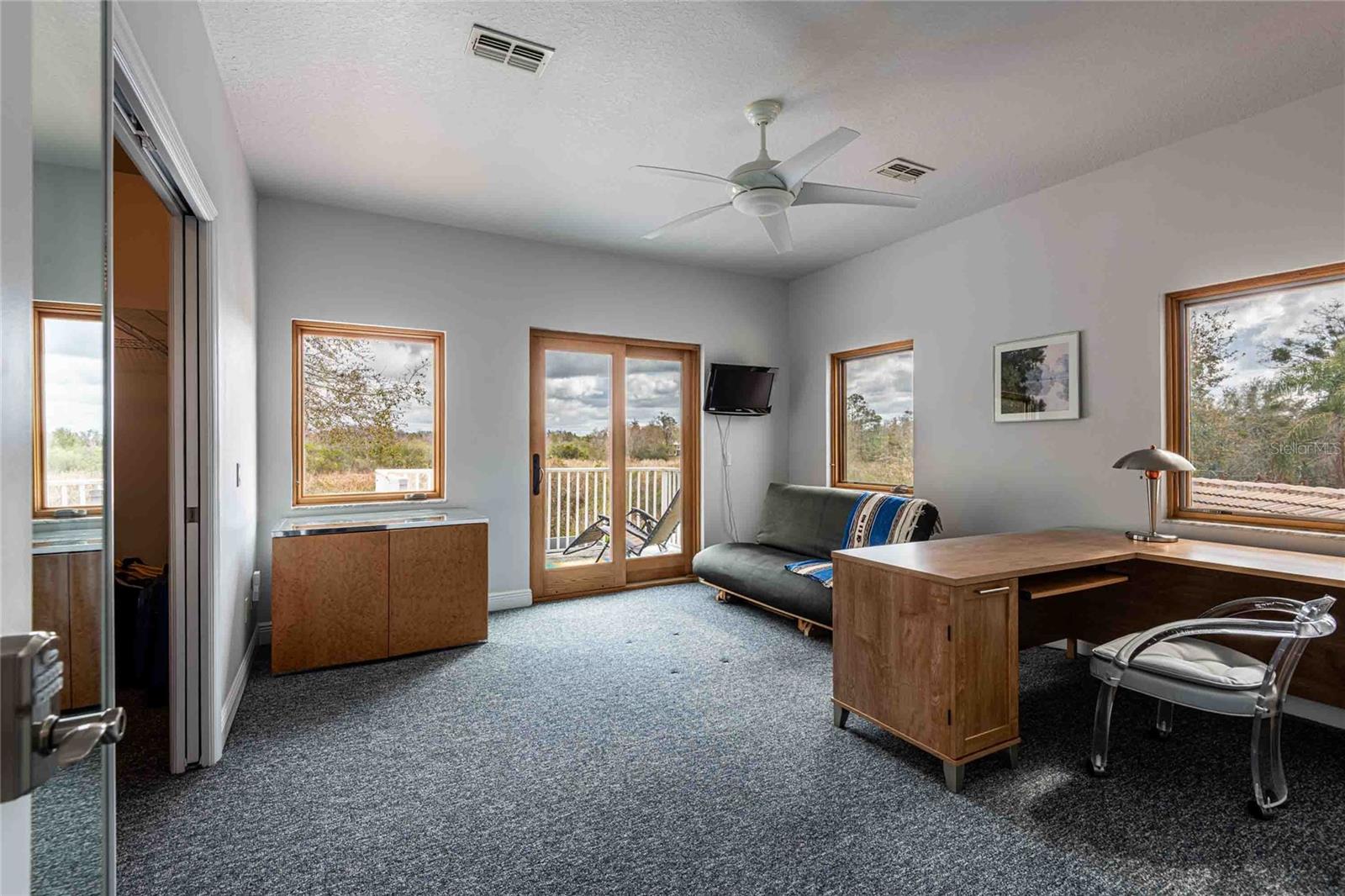 Bedroom 5 currently used as an office space