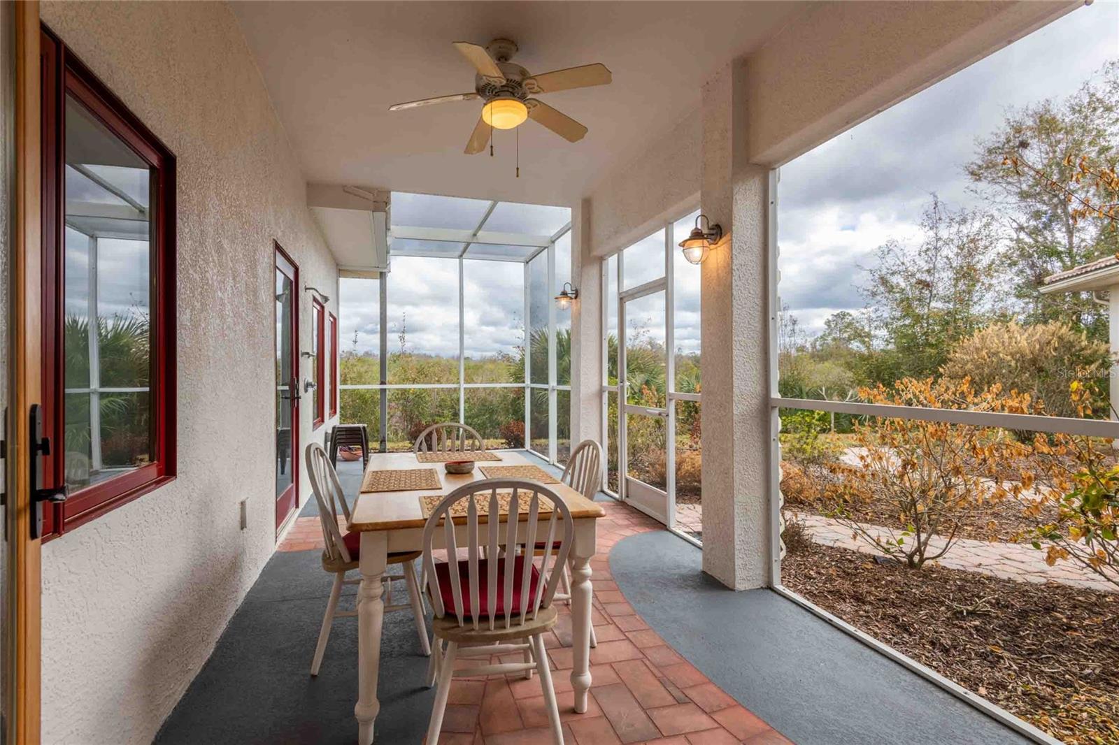Screened in back patio