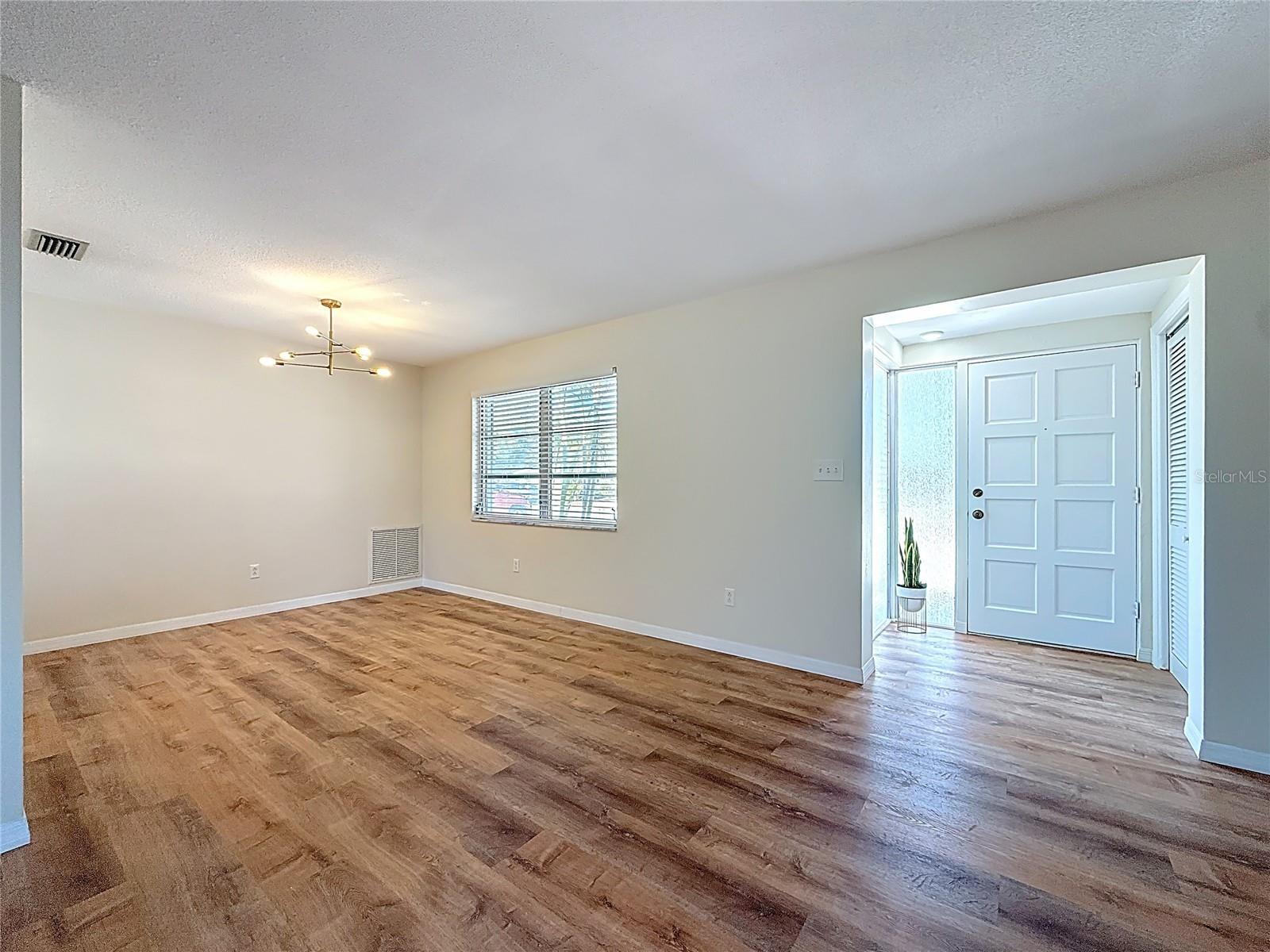 Foyer with coat closet