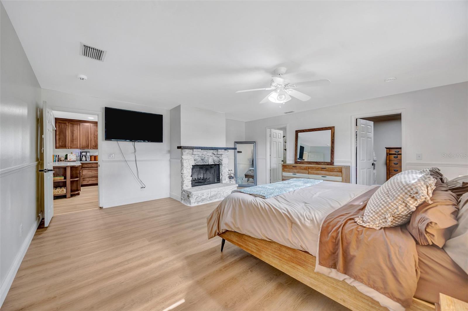 Primary Bedroom with Fireplace