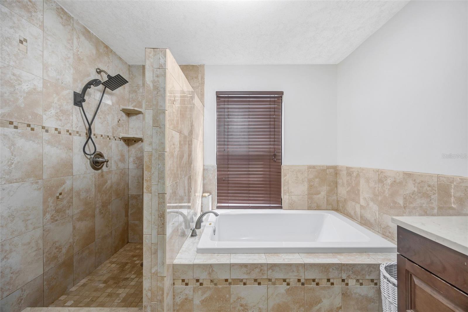 Primary Bathroom - garden tub & shower