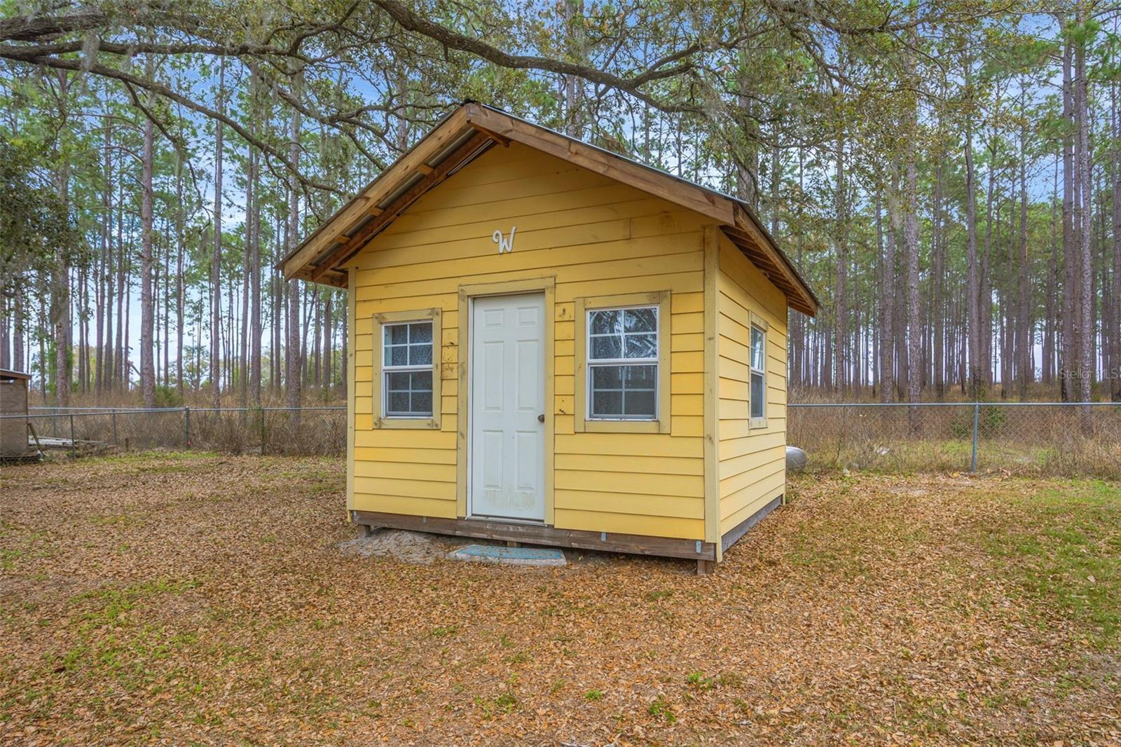 Shed with Electric, Fan, Flooring