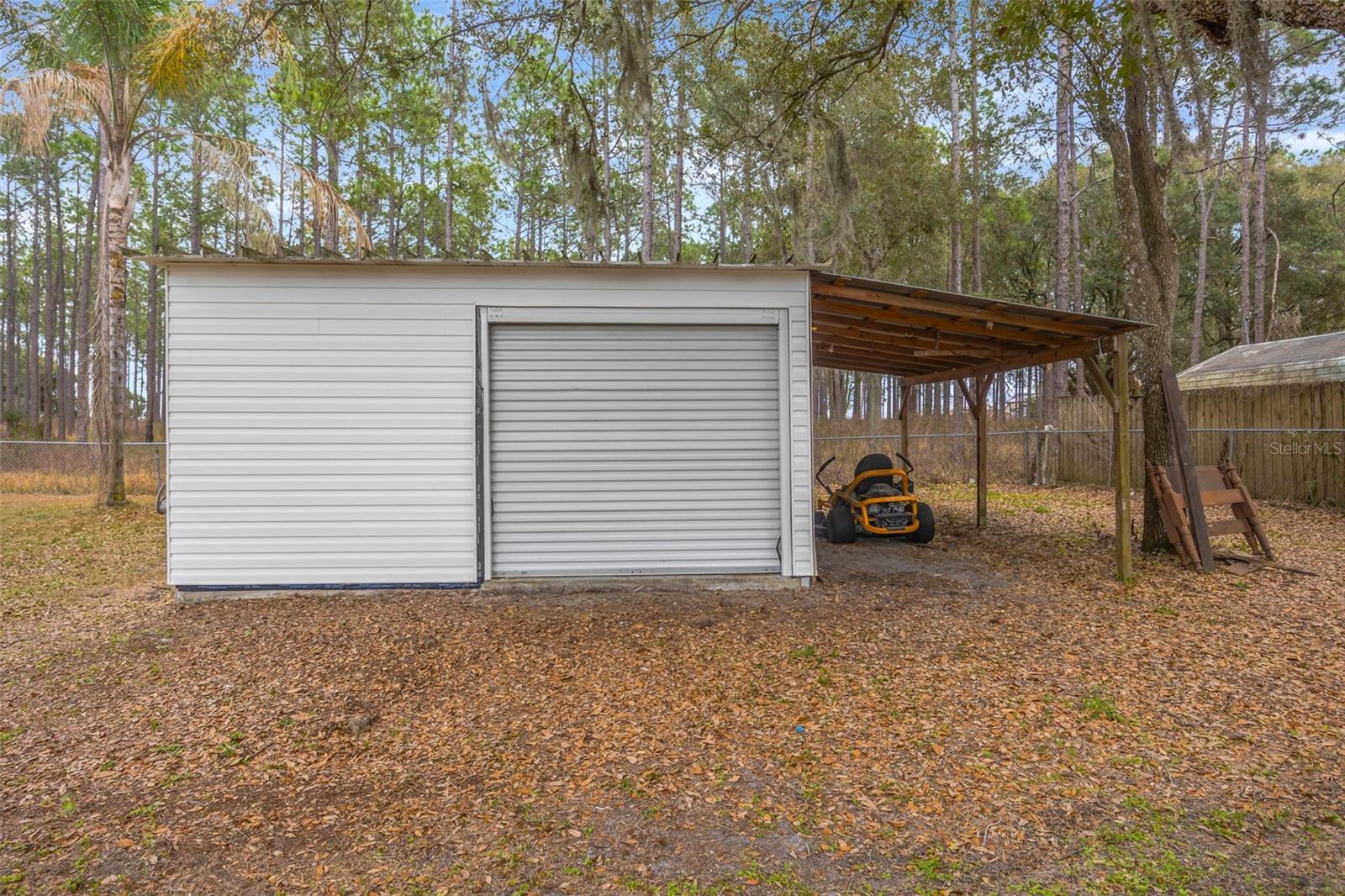 Shed with Garage - has electric