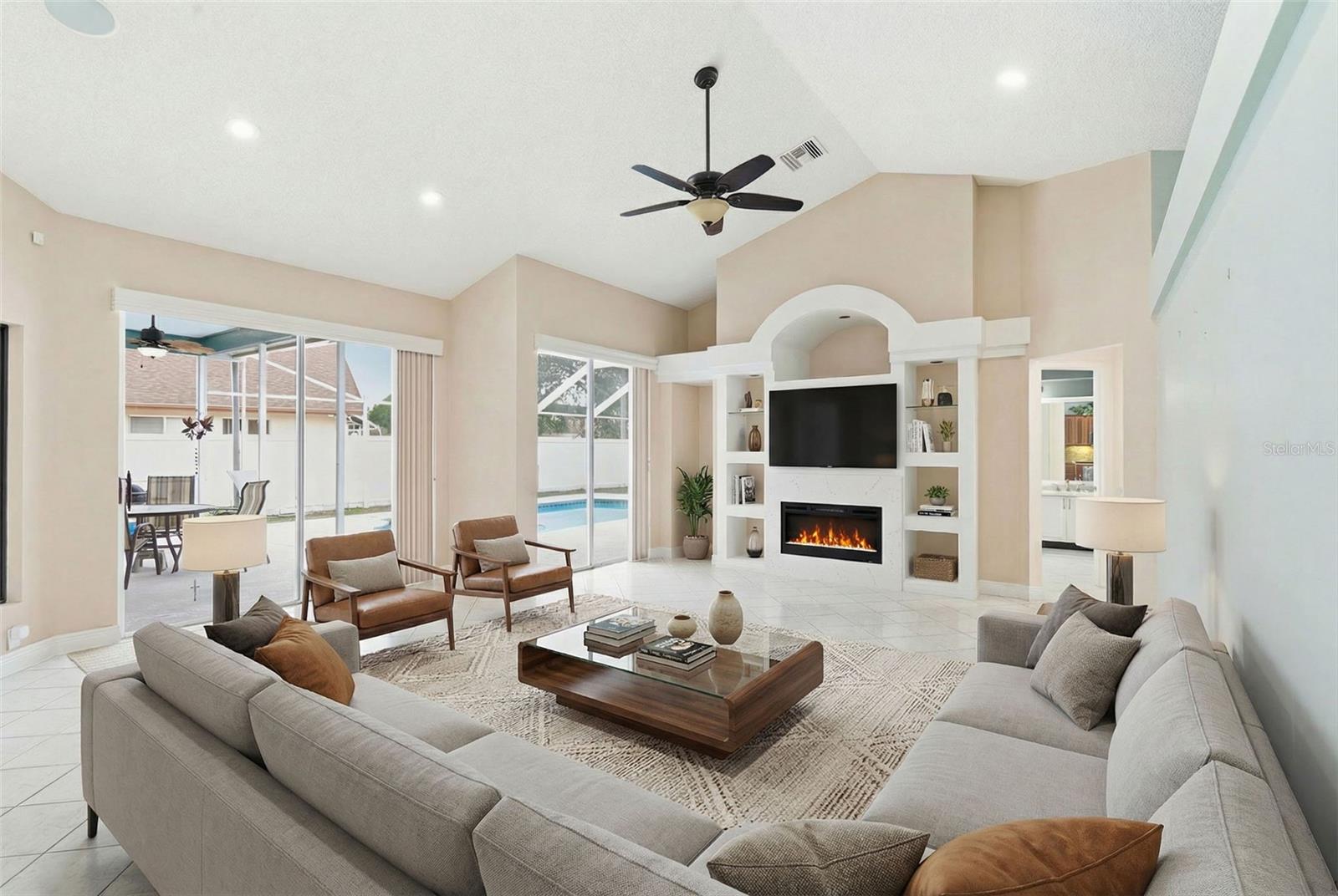 Virtual Staged Great Room