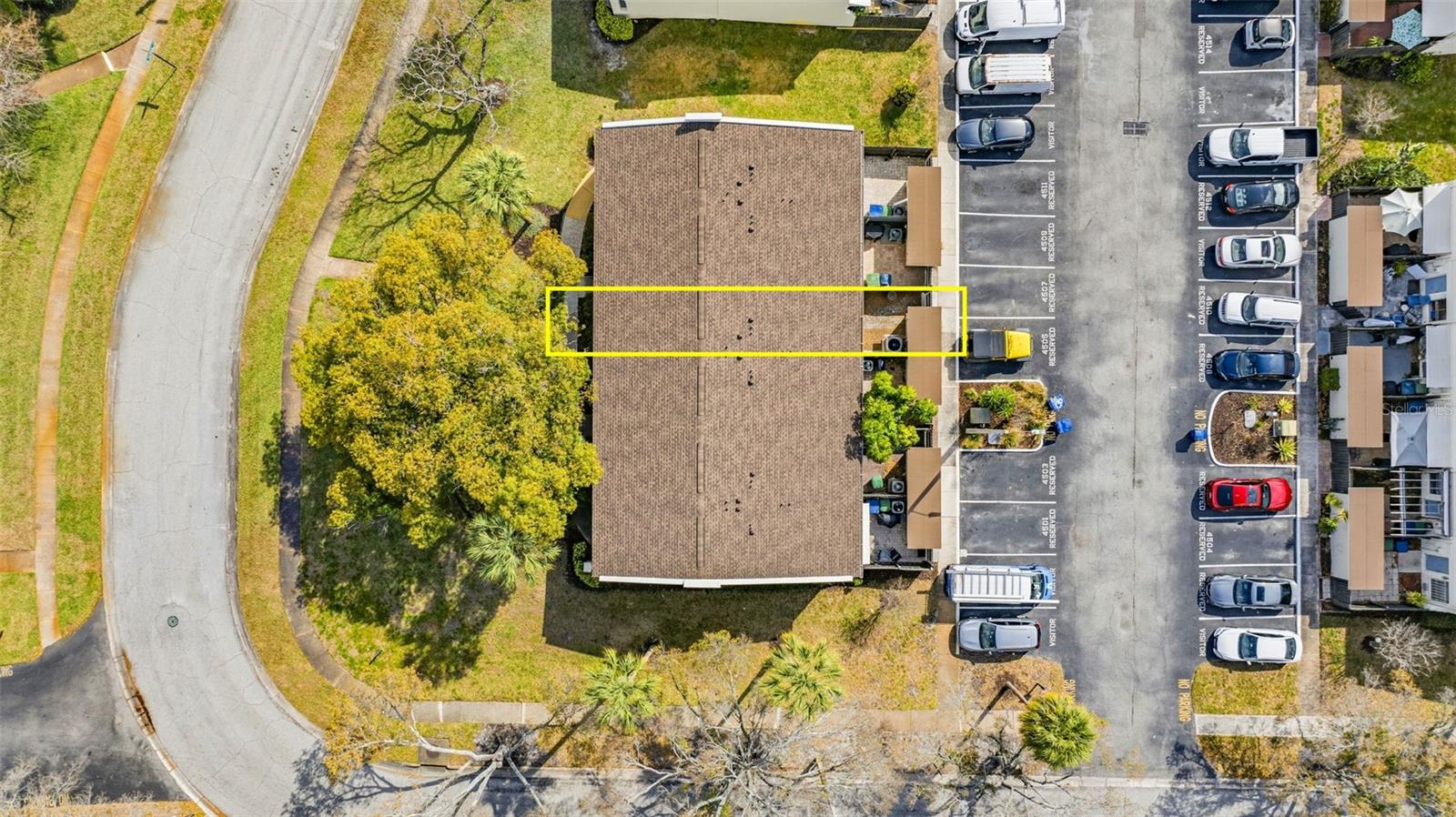 Reserved parking behind the home.  On street parking in front of home.