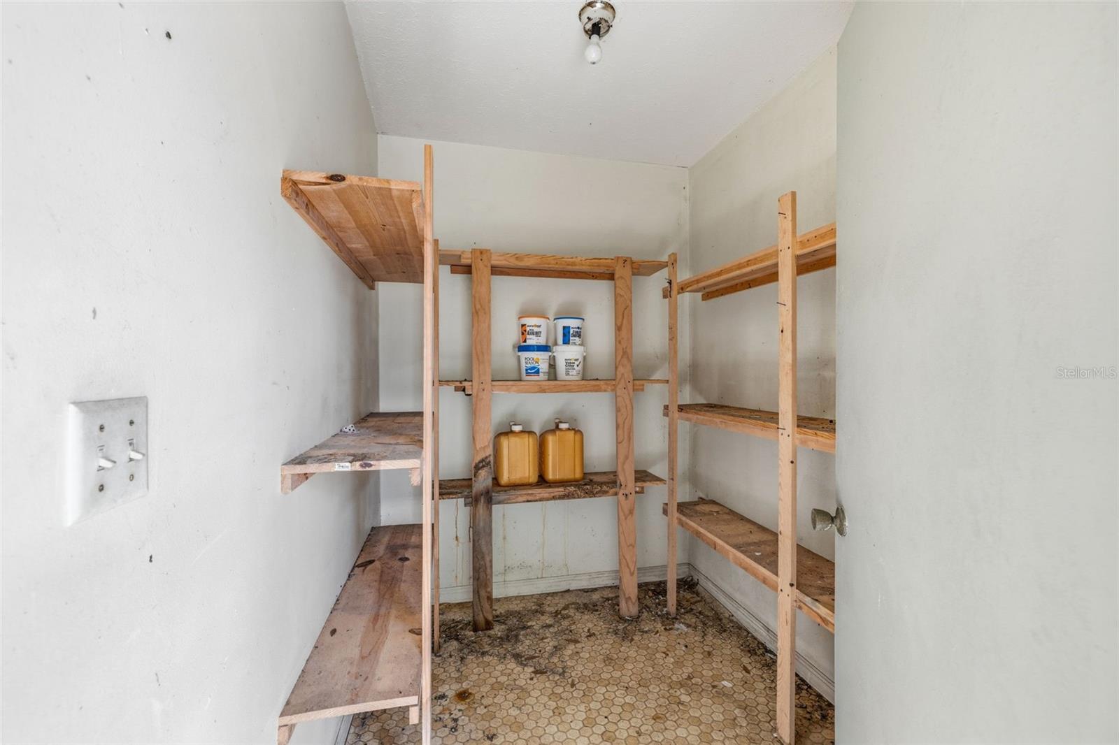 Storage in pool area