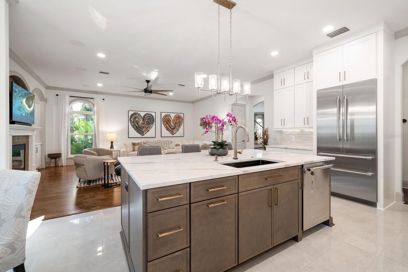 Kitchen Overlooking Family Room