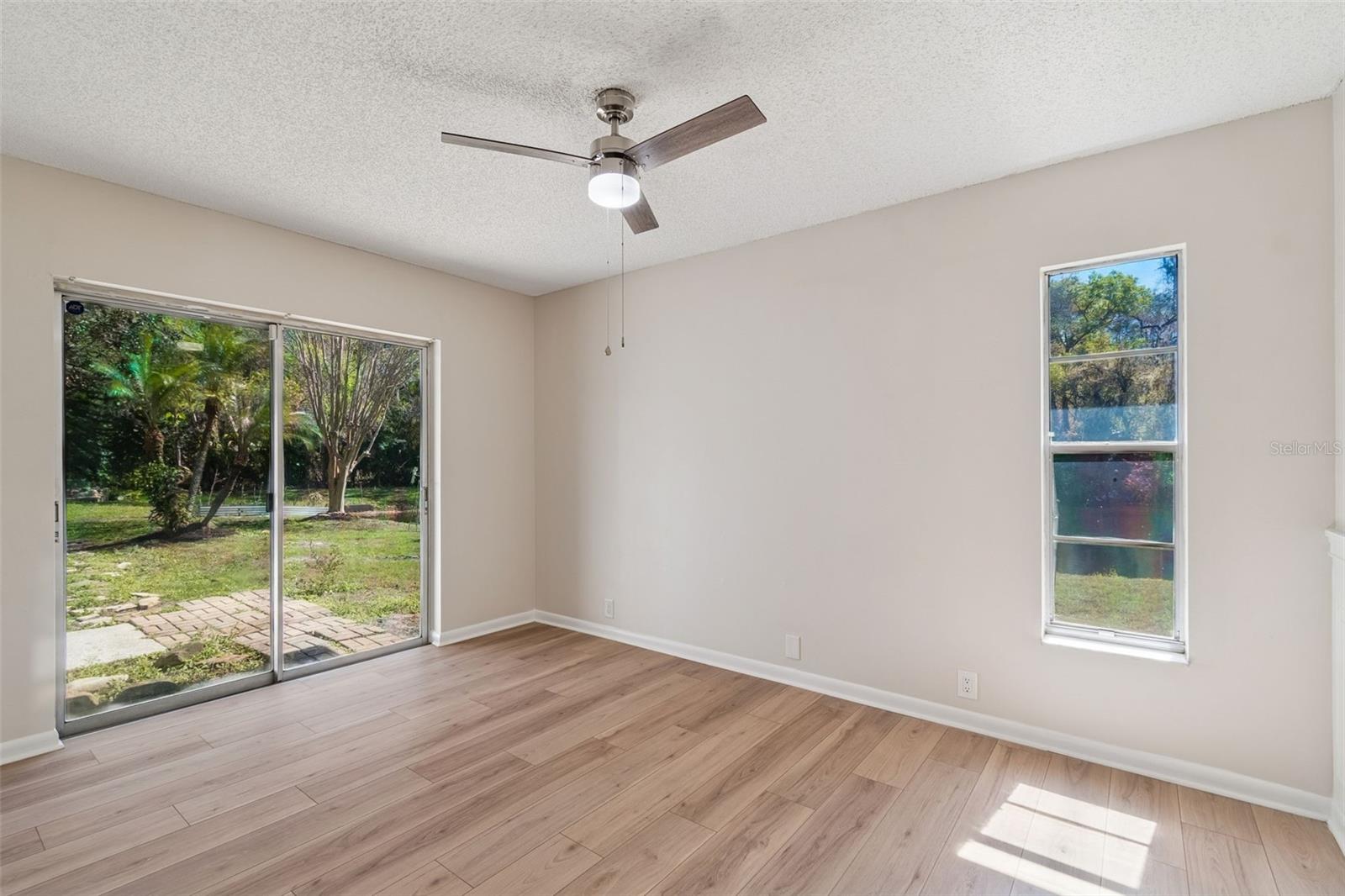 Bedroom #3 w/Sliding Glass Door Access to Yard