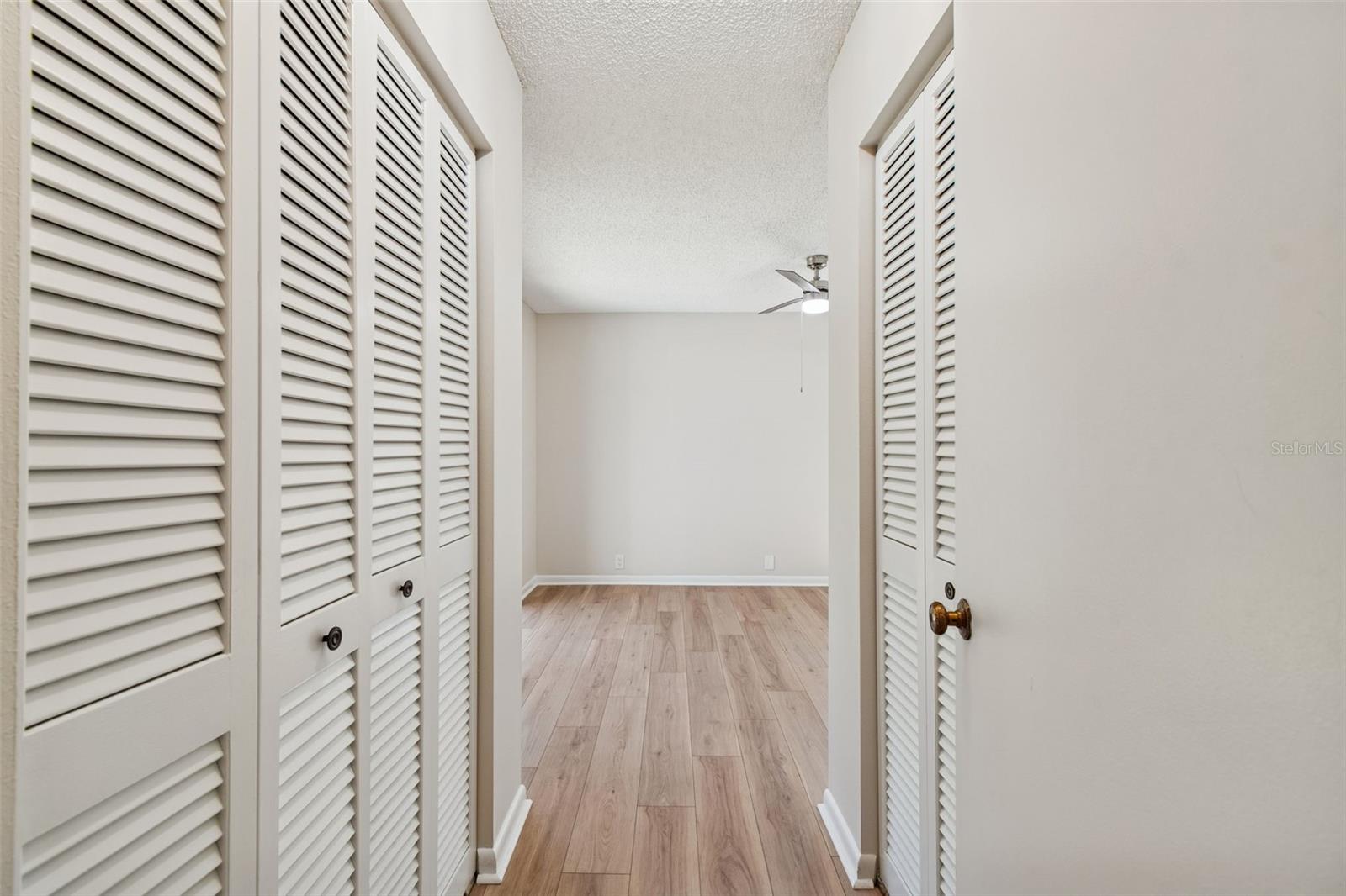 Entry to Bedroom #3 w/Dual Closets