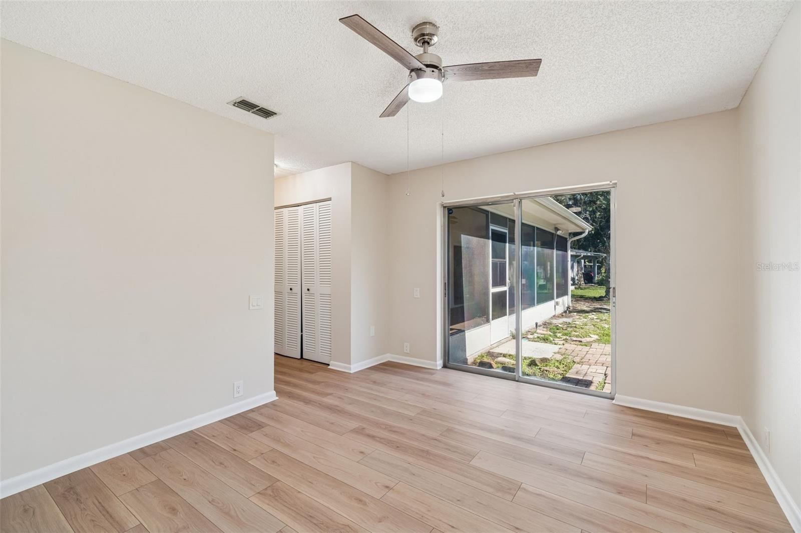 Bedroom #3 w/Sliding Glass Door Access to Yard
