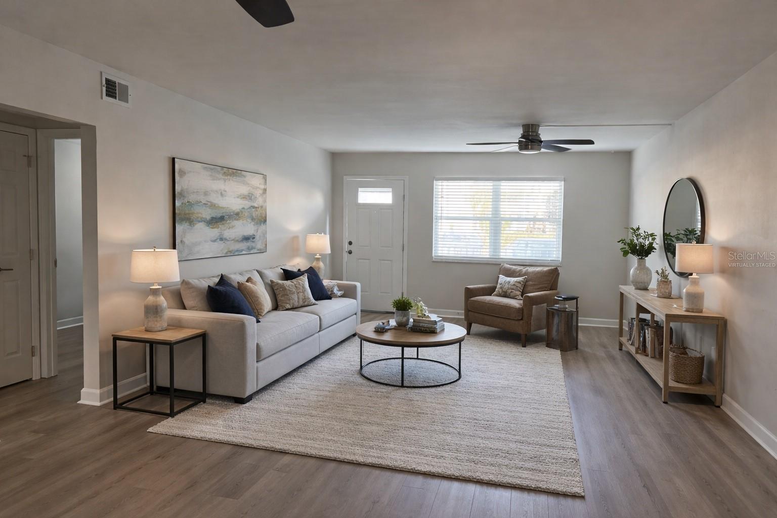 Virtually Staged Living Room