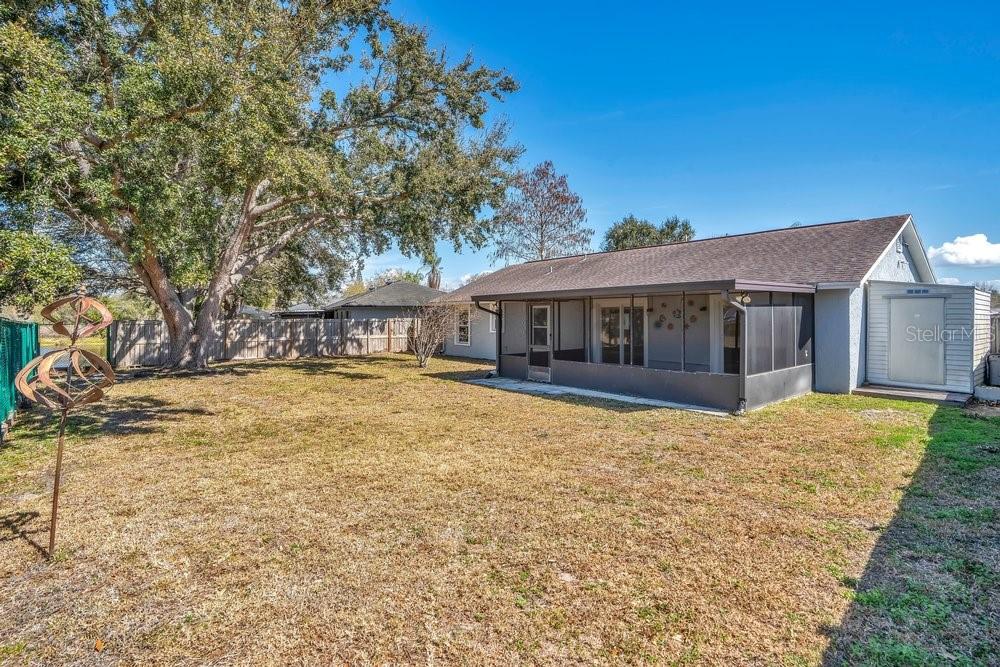 Fully Fenced in Yard