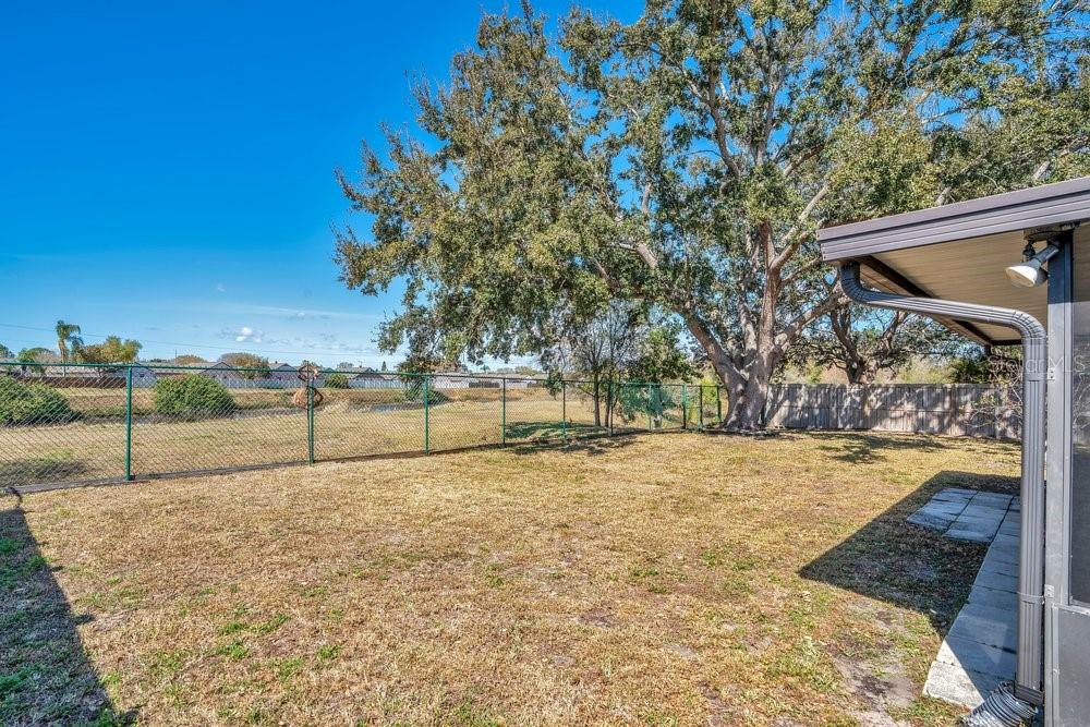 Fully Fenced in Yard