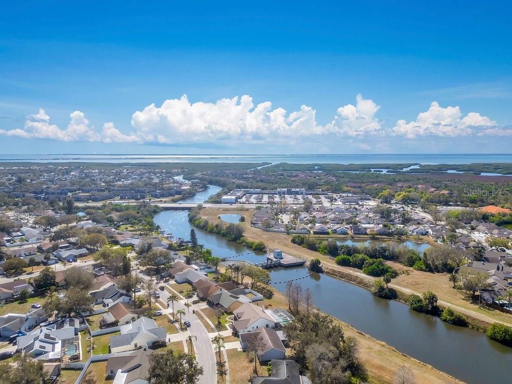 Canal leads to Old Tampa Bay
