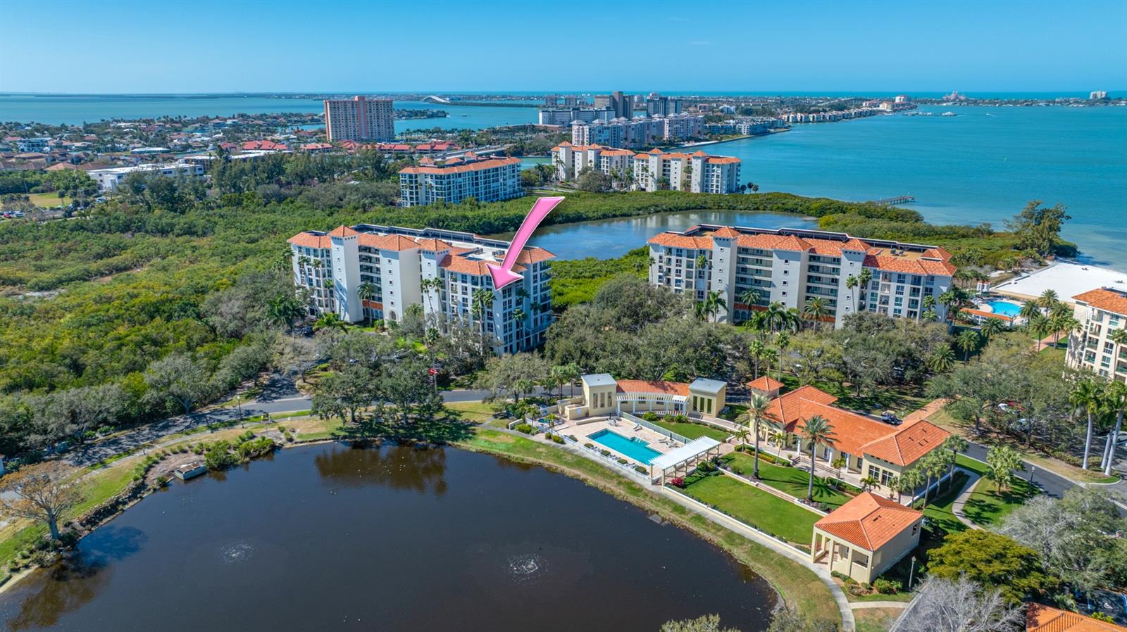 Close to the Community Pools, Club house, Library, Hot tub and Tennis courts.